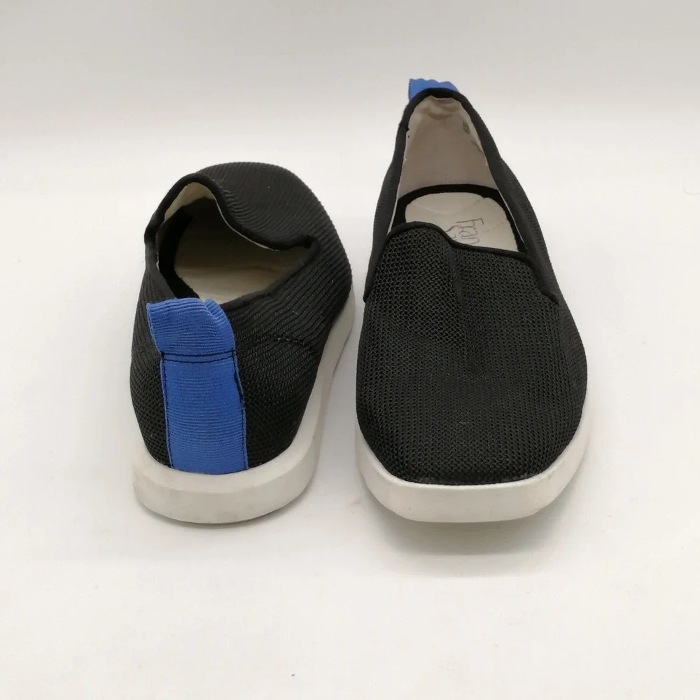 Franco Sarto Shoes Womens Sneaker Boston Black Loafer Square Toe Flat Heel 6
